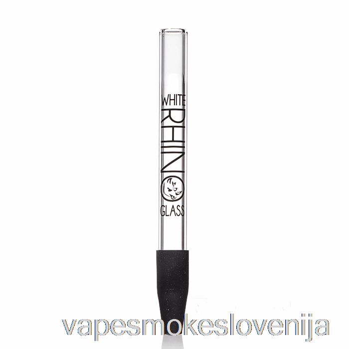 Vape Petrol White Rhino Pyrex Dab Straw V1